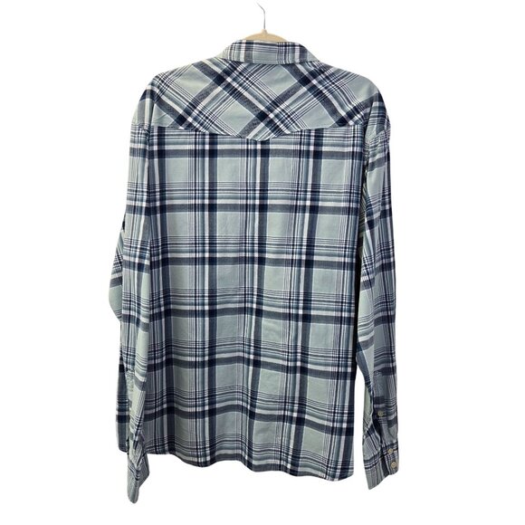 Lucky Brand Western Style Plaid Button Down Shirt Size XL - Picture 2 of 6
